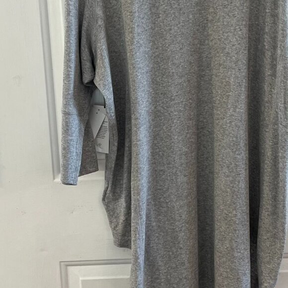 Melissa McCarthy Seven7 PLus-Size Oversized Grey Thermal Tunic Sz 3x - Picture 6 of 8